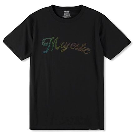 RAINBOW SPANGLE Majestic - Unisex Round Neck Regular Fit 100% Combed Cotton Half Sleeve T-Shirt