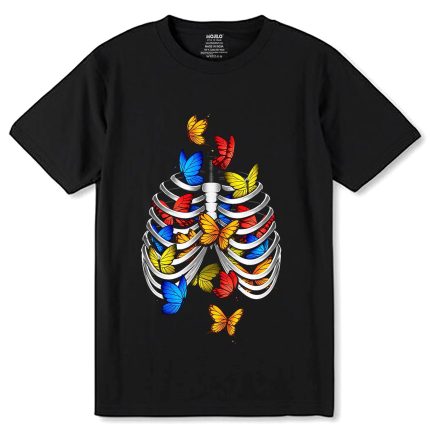 Butterflies in my stomach - Unisex Round Neck Regular Fit 100% Combed Cotton Half Sleeve T-Shirt