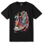 Colorful sneakers - Unisex Round Neck Regular Fit 100% Combed Cotton Half Sleeve T-Shirt