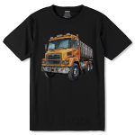 Dump Truck - Unisex Round Neck Regular Fit 100% Combed Cotton Half Sleeve T-Shirt