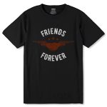 FRIENDS FOREVER PRINT - Unisex Round Neck Regular Fit 100% Combed Cotton Half Sleeve T-Shirt