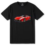Ferrari - Unisex Round Neck Regular Fit 100% Combed Cotton Half Sleeve T-Shirt