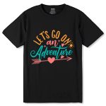Let's An Adventure - Unisex Round Neck Regular Fit 100% Combed Cotton Half Sleeve T-Shirt