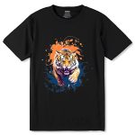 Wild Bengal Tiger Pride Graphic Printed - Unisex Round Neck Regular Fit 100% Combed Cotton Half Sleeve T-Shirt