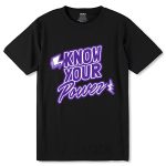 know your power - Unisex Round Neck Regular Fit 100% Combed Cotton Half Sleeve T-Shirt